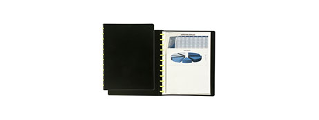 UNKNOWN MANUFACTURER EXTRA WIDE REFILLABLE A4 DISPLAY BOOK WITH KWIK ZIP ACTION