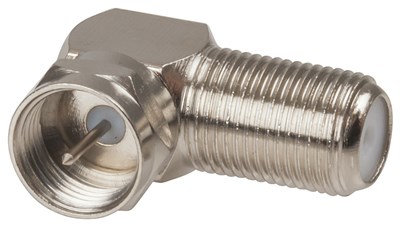 F59 RIGHT ANGLE TO F81 COAXIAL ADAPTER FOR CLEAN INSTALLS