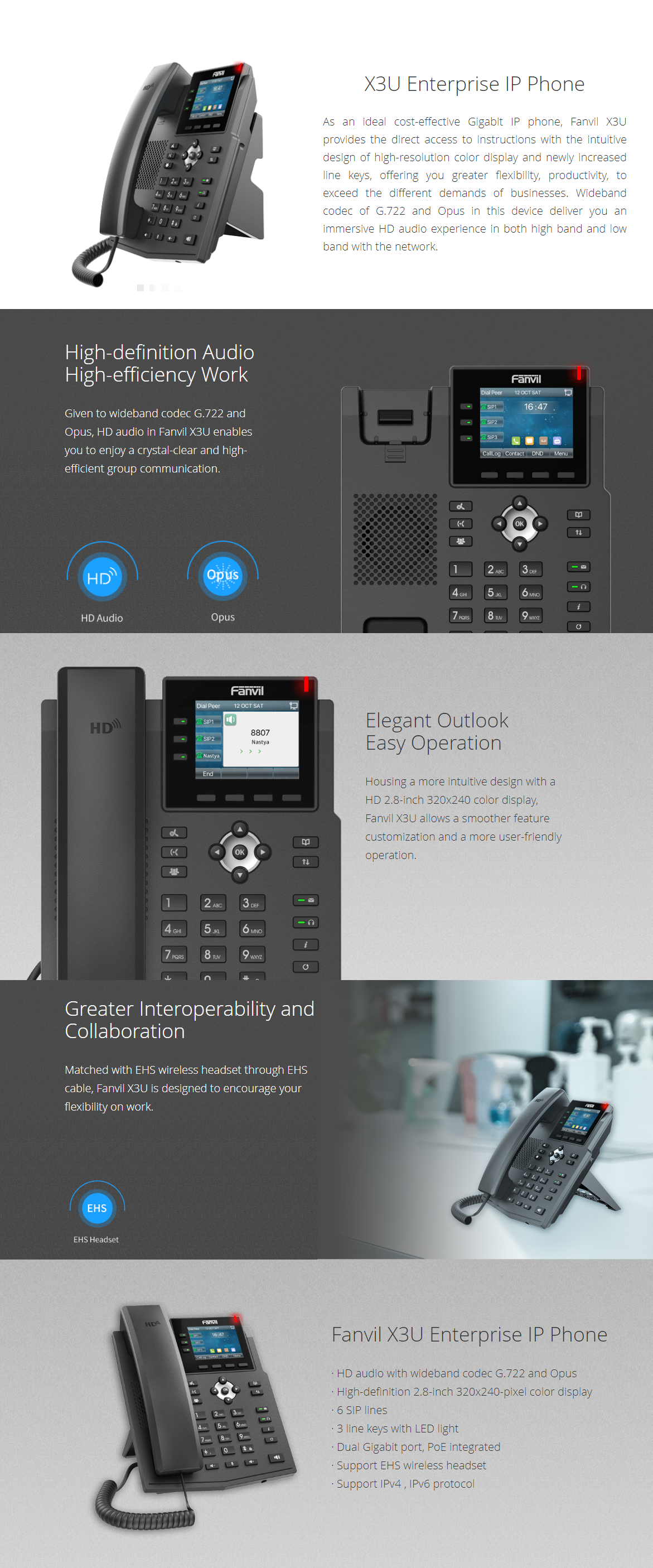 FANVIL X3U-PRO IP PHONE FOR CLEAR GERALDTON BUSINESS CALLS
