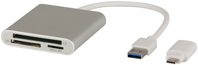 UNSPECIFIED MANUFACTURER FAST USB 3.0 CARD READER FOR CF, SD, MICROSD IN ALUMINIUM