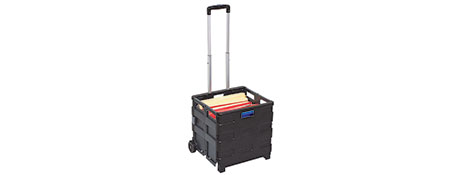 UNSPECIFIED MANUFACTURER PORTABLE FOLDING STORAGE TROLLEY FOR A4 FILES & FOLDERS