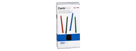 GBC 14MM 21-LOOP PLASTIC BINDING COMBS - 105 SHEET