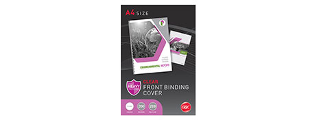 GBC PREMIUM PVC GLOSS BINDING COVERS FOR PROFESSIONAL DOCUMENTS