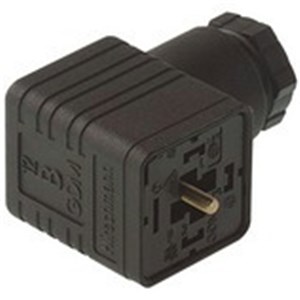 GDM RIGHT-ANGLE CONNECTOR SOCKET 3011 BLACK CABLE