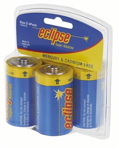 GENERAL PURPOSE RELIABLE D BATTERIES 4-PACK FOR HOME & WORK DEVICES