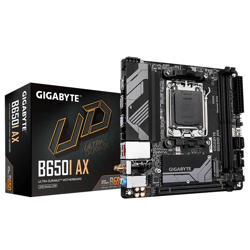 GIGABYTE B650I AX MINI-ITX MOTHERBOARD FOR RYZEN 7000