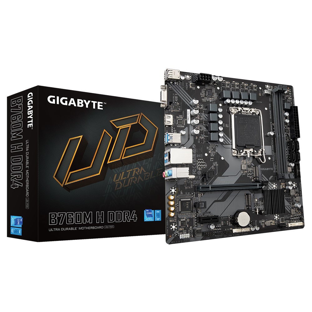 GIGABYTE B760M H DDR4 MOTHERBOARD FOR RELIABLE PC BUILDS