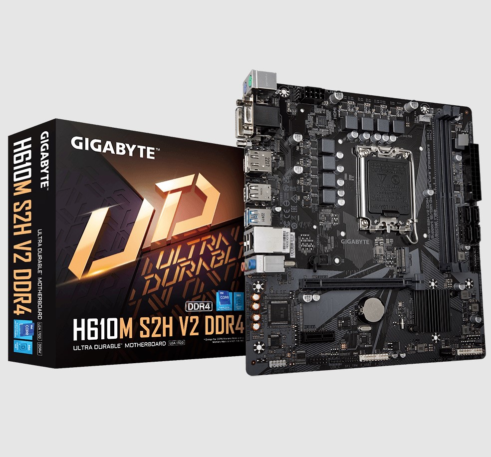 GIGABYTE H610M S2H V2 DDR4 MOTHERBOARD FOR RELIABLE PERFORMANCE