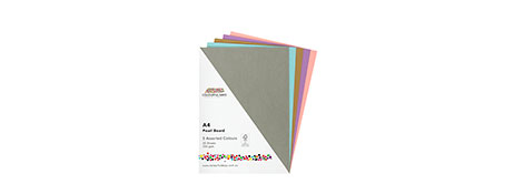 UNSPECIFIED MANUFACTURER ASSORTED COLOUR GLITTER PEARL BOARD A4 PACK (25 SHEETS)