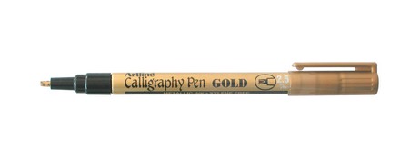 UNKNOWN MANUFACTURER GOLD METALLIC MARKER PEN FOR DARK SURFACES - FADE PROOF
