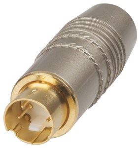 UNSPECIFIED MANUFACTURER PREMIUM GOLD S-VHS PLUG CONNECTOR | SOLDER TYPE CABLE JOINER