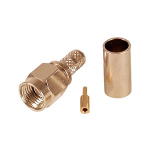 UNSPECIFIED MANUFACTURER GOLD SMA CRIMP PLUG FOR RG58U COAX CABLE TERMINATION