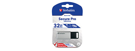 VERBATIM SECURE USB 3.0 DRIVE WITH 256-BIT AES ENCRYPTION