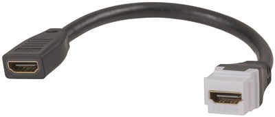 GENERIC/UNSPECIFIED MANUFACTURER HDMI 2.0 KEYSTONE FLYLEAD SOCKET INSERT FOR WALL PLATES