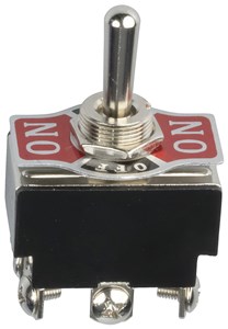 GENERIC/COMPONENT MANUFACTURER DPDT 6A 240VAC HEAVY DUTY CENTRE OFF STANDARD TOGGLE SWITCH