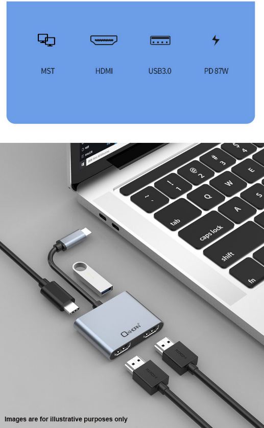 JUST YOU PC USB-C HUB FOR LAPTOPS & DEVICES