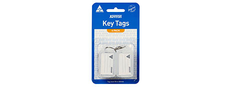 KEVRON ID5 CLEAR PLASTIC KEY TAGS FOR EASY IDENTIFICATION