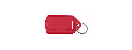 KEVRON ID30 RED PLASTIC KEY TAGS FOR EASY IDENTIFICATION