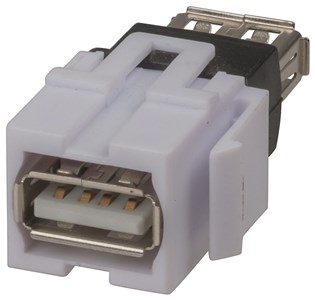 KEYSTONE INSERT USB SOCKET FOR CUSTOM WALL PLATES