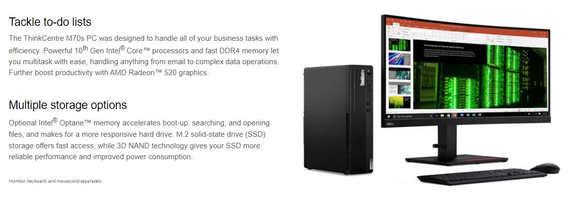 LENOVO 12TD002BAU THINKCENTRE TINY DESKTOP PC