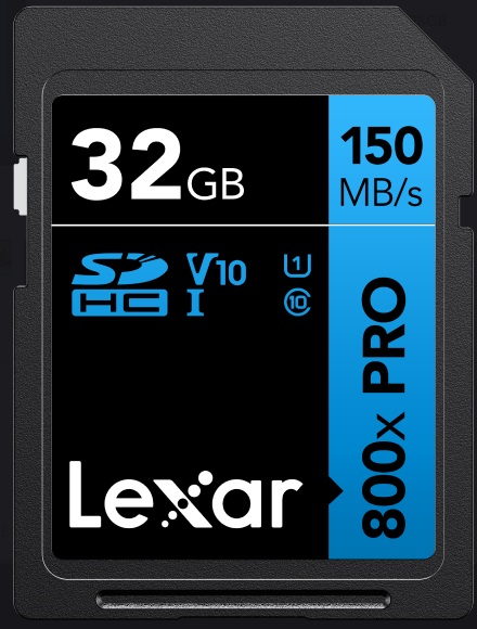 LEXAR 32GB HIGH-SPEED SD CARD FOR CAMERAS & DEVICES
