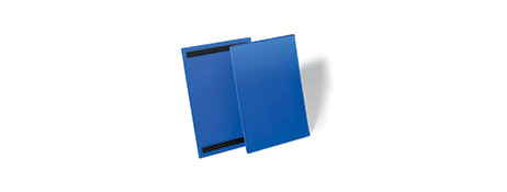 DURAPRINT (IMPLIED VIA TEMPLATE LINK) MAGNETIC DOCUMENT POUCHES A4 DARK BLUE - PACK OF 50