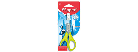 MAPED ENTRY-LEVEL BLUE/GREEN SCISSORS FOR KIDS & HOME