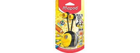 MAPED CROC CROC YELLOW PENCIL SHARPENER - 4 SIZES