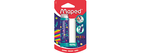 MAPED PIXEL PARTY TUBE ERASER - FUN & CLEAN CORRECTION