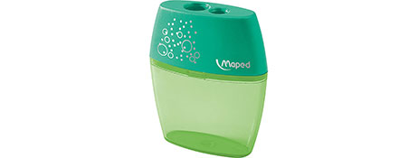 MAPED SHAKER PENCIL SHARPENER - BLUE & GREEN