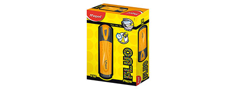 MAPED VIVID ORANGE CHISEL TIP HIGHLIGHTER FOR CRISP DOCUMENTS