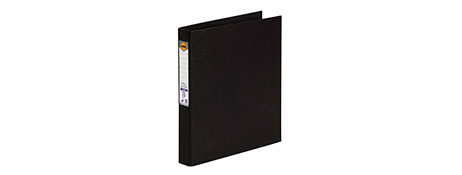 MARBIG A4 BLACK PE RING BINDER - DURABLE ECO-FRIENDLY FILING