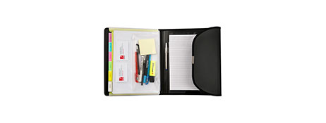 MARBIG PROFESSIONAL A4 BLACK COMPENDIUM WITH 6 POCKETS