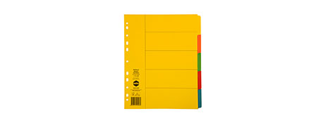 MARBIG A4 BRIGHTS INDEX DIVIDERS FOR EASY FILING