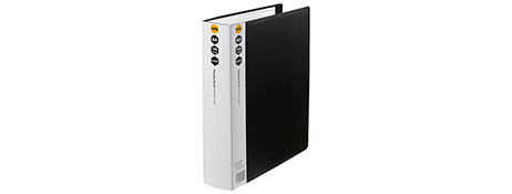 MARBIG A4 NON-REFILLABLE DISPLAY BOOK - 100 BLACK PAGES