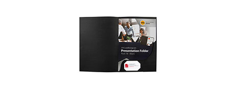 MARBIG BLACK A4 PRESENTATION FOLDER FOR 30 SHEETS