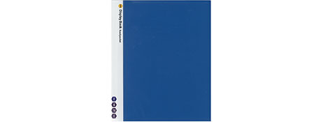 MARBIG BLUE NON-REFILLABLE DISPLAY BOOK - 20 POCKETS
