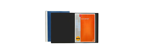 MARBIG BLUE NON-REFILLABLE DISPLAY BOOK FOR DOCUMENT STORAGE