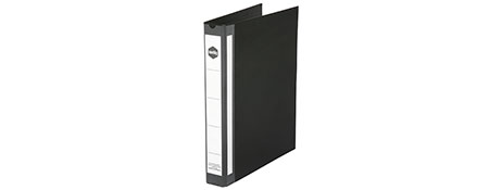 MARBIG DELUXE A4 RING BINDER - BLACK 3D RING