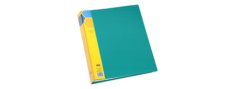 MARBIG NON-REFILLABLE A4 DISPLAY BOOK - 60 PAGES GREEN