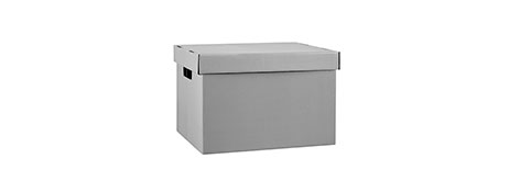 MARBIG GREY ARCHIVE BOX FOR FOOLSCAP & LEVER ARCH FILES