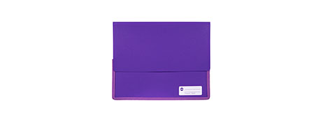 MARBIG HEAVY DUTY POLYPICK DOCUMENT WALLET - PURPLE