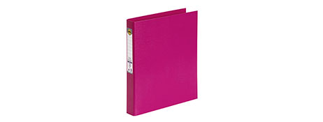 MARBIG EARTH FRIENDLY PINK A4 PE RING BINDER (200 SHEETS)