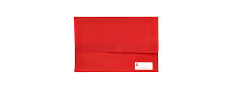 MARBIG RED A4 POLYPICK DOCUMENT WALLET - 250 PAGE CAPACITY