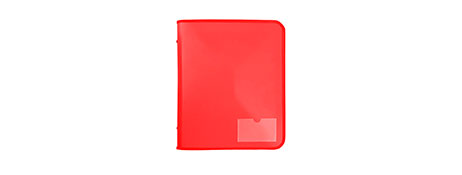 MARBIG RED ZIPPER BINDER A4 FOR SECURE DOCUMENT FILING