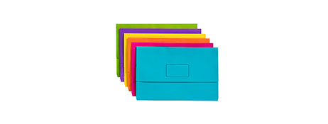 MARBIG SLIMPICK DOCUMENT WALLETS - ASSORTED COLOURS (300 PAGES)