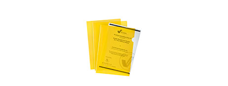 MARBIG YELLOW A4 LETTER FILE POUCH - QUICK ACCESS DOCUMENT STORAGE
