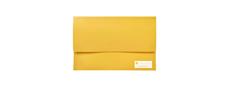 MARBIG POLYPICK DOCUMENT WALLET YELLOW - 250 PAGE CAPACITY