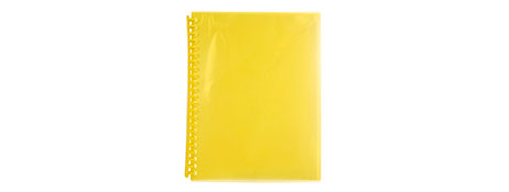 MARBIG YELLOW REFILLABLE DISPLAY BOOK FOR DOCUMENT STORAGE