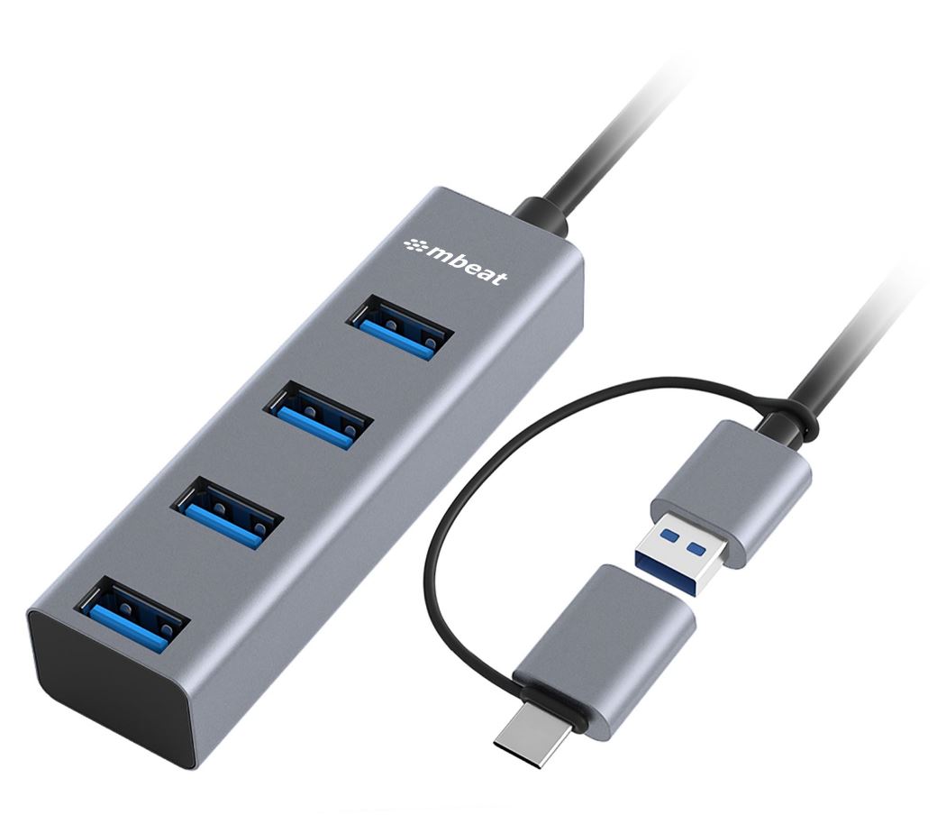 MBEAT 4-PORT USB 3.0 HUB FOR FAST DATA TRANSFER